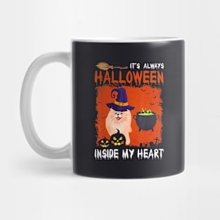 Pomeranian It's always Halloween inside my heart Mug